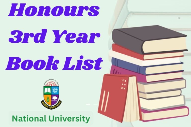 Honours 3rd Year Book List